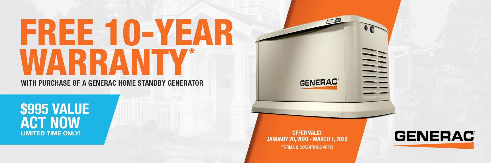 Homestandby Generator Deal | Warranty Offer | Generac Dealer | Manchester, MI